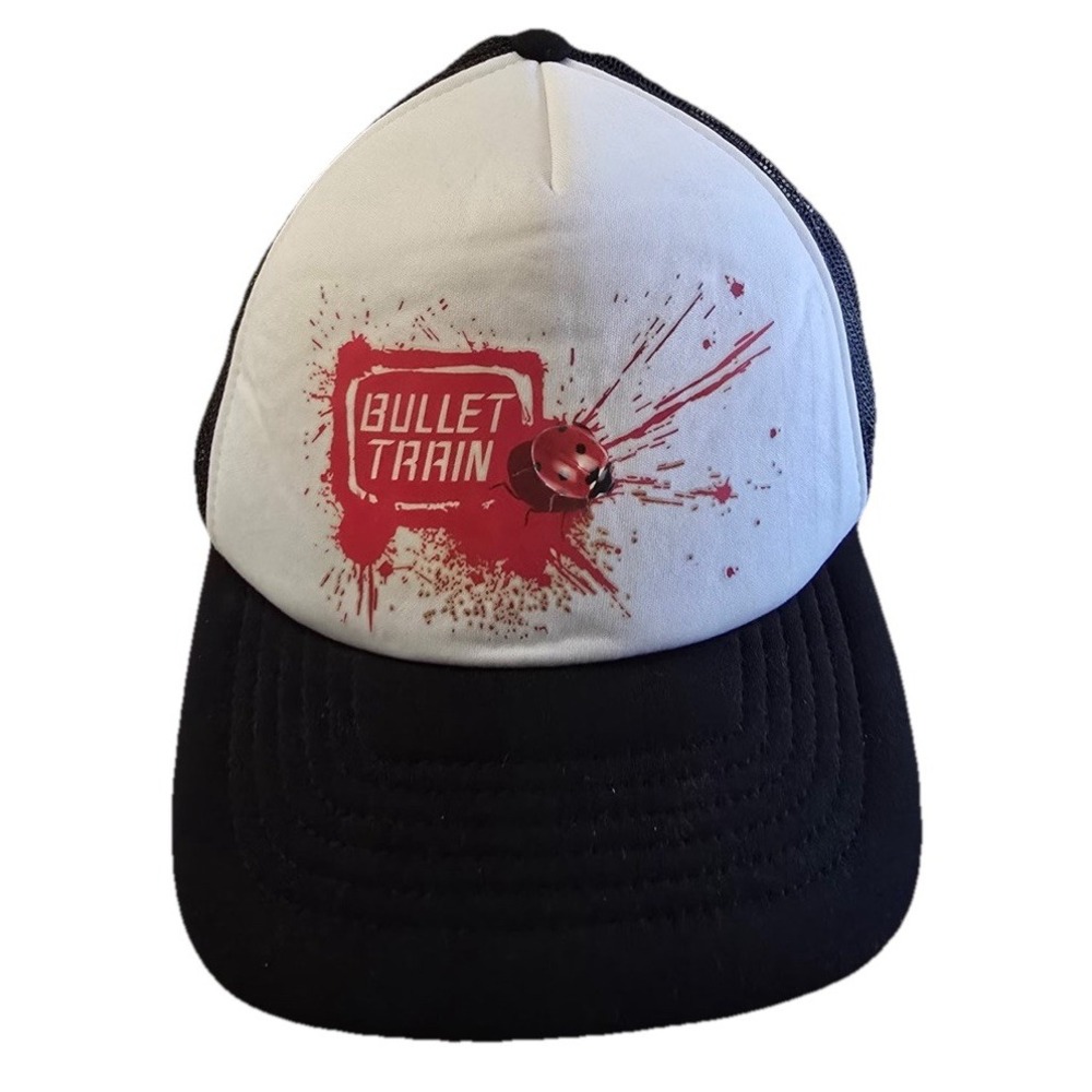 Bullet Train Movie Promo Adjustable Snap Trucker Mesh Hat Cast & Crew 2022